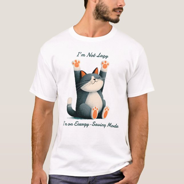 Professional Nap Taker Funny Sleeping Cat T Shirt (Framsida)