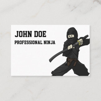 Professional Ninja Visitenkarte Visitkort