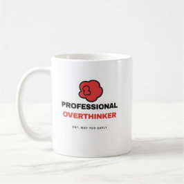 Professional Overthinker Funny Coffee Mug Kaffemugg