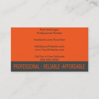 Professional Painter Business Card Visitkort