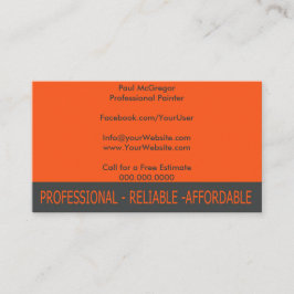 Professional Painter Business Card Visitkort