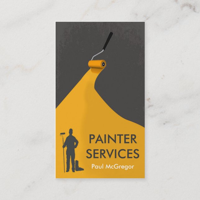 Professional Painter Business Card Visitkort (Baksida)