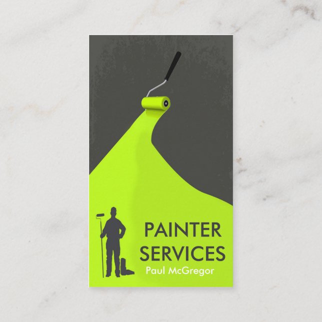 Professional Painter Business Card Visitkort (Baksida)