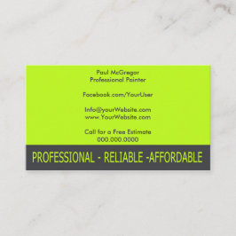 Professional Painter Business Card Visitkort