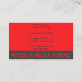 Professional Painter Business Card Visitkort