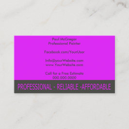 Professional Painter Business Card Visitkort
