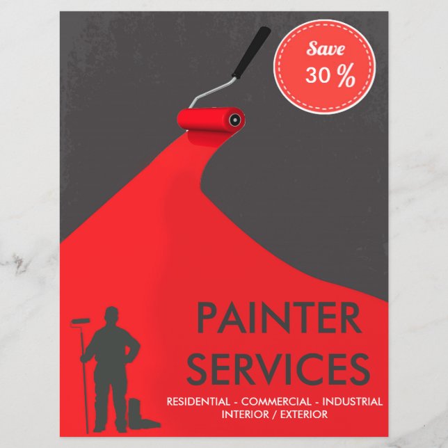 Professional Painter Discount Flyer (Framsidan)