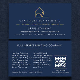 Professional Painter Painting Company QR Code Visitkort