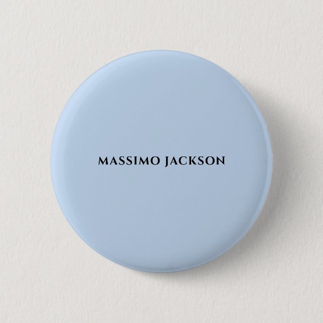 Professional pale blue modern minimalist name knapp (Framsida)