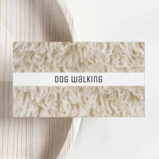 Professional Pet Business Cards Dog Walker Service Visitkort