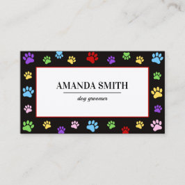 Professional Pet Grooming & Animal Care Visitkort