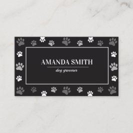 Professional Pet Grooming & Animal Care Visitkort