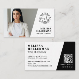 Professional Photo QR Code Company Your Logo Visitkort