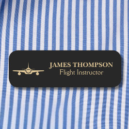 Professional Pilot Name Airplane Flight Instructor Namnbricka