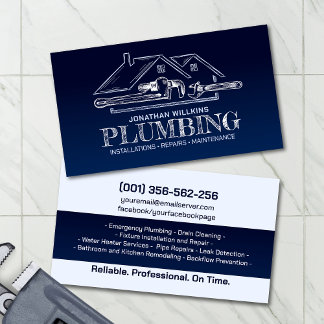 Professional Plumbing Services  Visitkort