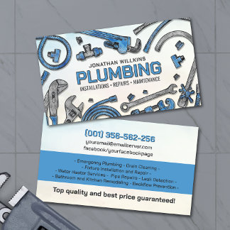 Professional Plumbing Services  Visitkort