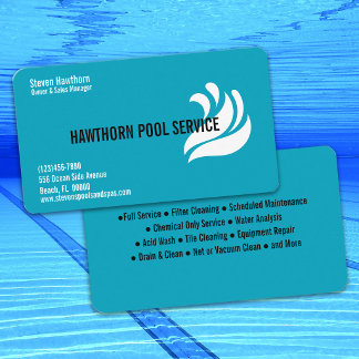 Professional Pool Cleaning and Service Visitkort
