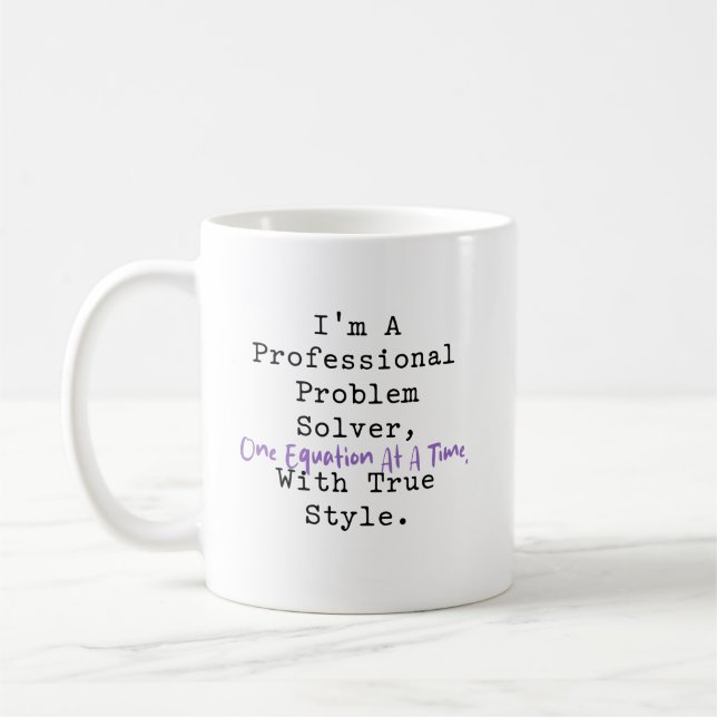 Professional Problem Solver One Equation Style Kaffemugg (Vänster)
