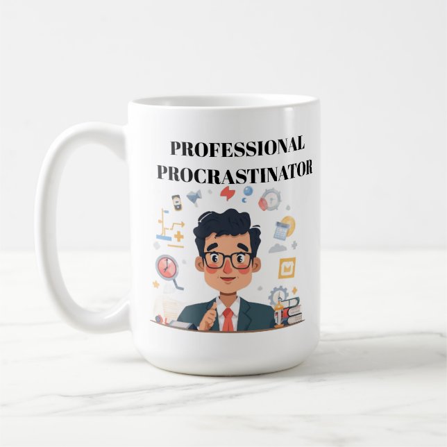 Professional Procrastinator Coffee Mug Kaffemugg (Vänster)