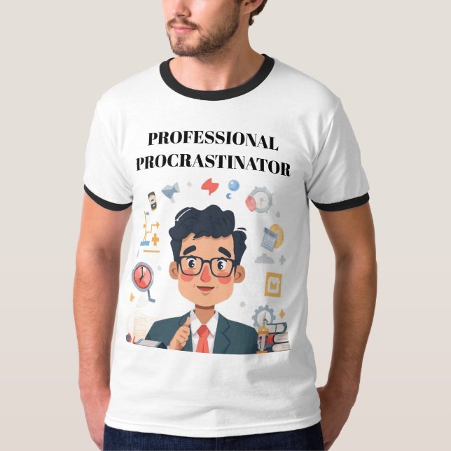 Professional Procrastinator T-Shirt (Framsida)