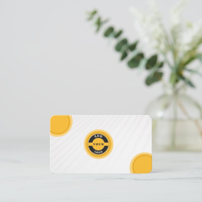 Professional QR Code Business Card Visitkort (Stående Fram)