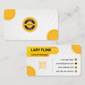 Professional QR Code Business Card Visitkort