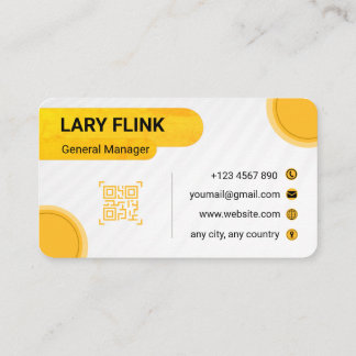 Professional QR Code Business Card Visitkort