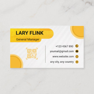 Professional QR Code Business Card Visitkort