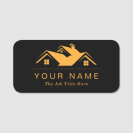 Professional Real Estate Promotional Realtor logo  Namnbricka
