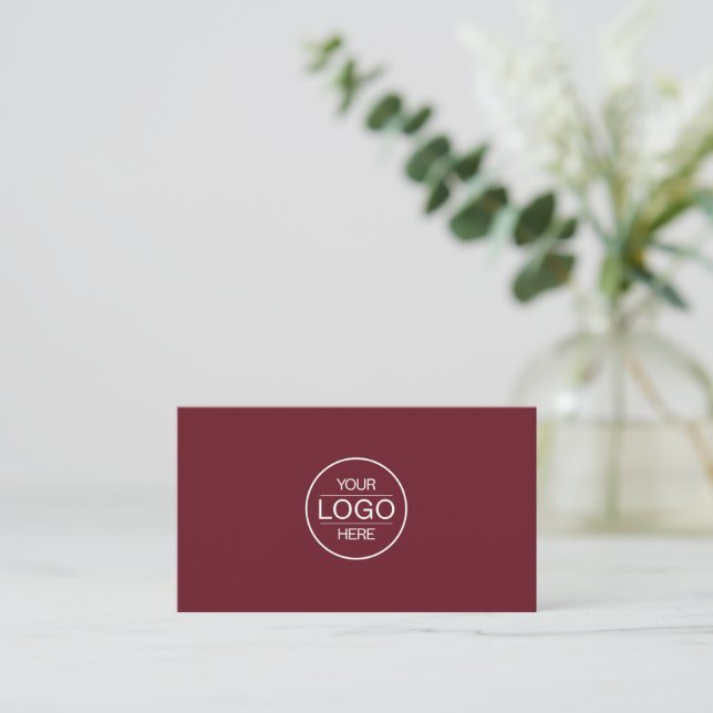 Professional Red Wine Add your Logo Visitkort (Stående Fram)