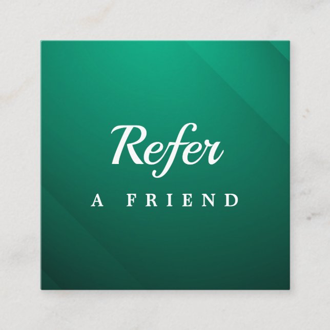 Professional Salon & Spa Referral Card | Editable  Rabattkort (Framsida)