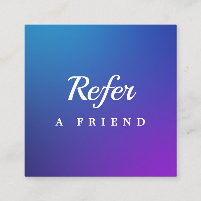 Professional Salon & Spa Referral Card | Editable  Rabattkort (Framsida)