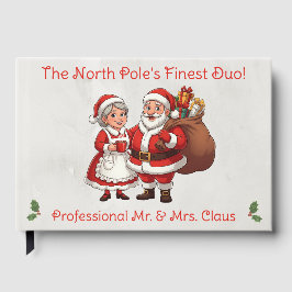 Professional Santa Business Card Mr&Mrs Claus Gästböcker