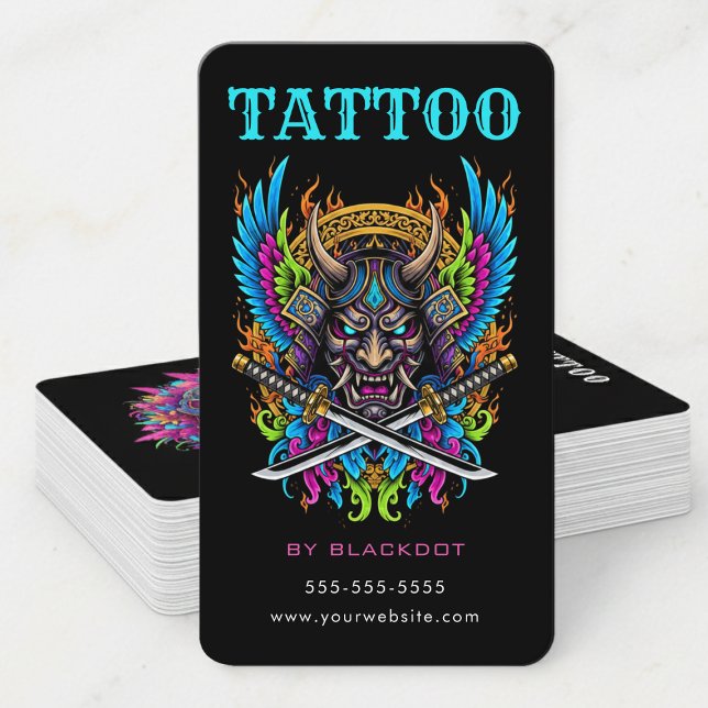 Professional Tattoo Artist Tattoo Shop Tattooist Visitkort (Skapare uppladdad)