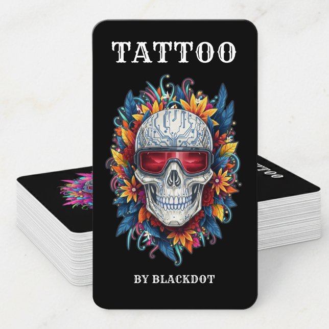 Professional Tattoo Studio Tattoo Shop Branding Visitkort (Skapare uppladdad)