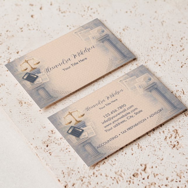 Professional Tax Office Branding Visitkort (Skapare uppladdad)