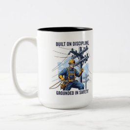 Professional Utility Lineman Gift Två-Tonad Mugg