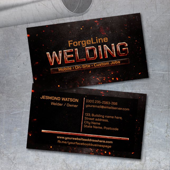 Professional Welding Services - Welder Visitkort (Skapare uppladdad)