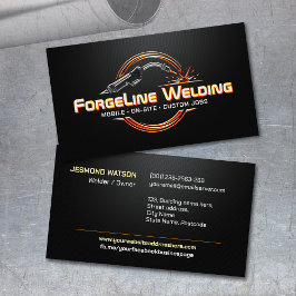 Professional Welding Services - Welder Visitkort