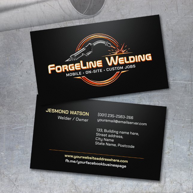 Professional Welding Services - Welder Visitkort (Skapare uppladdad)