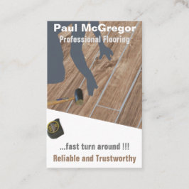 Professional Wood Laminated Flooring Business Card Visitkort