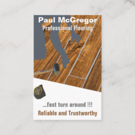 Professional Wood Laminated Flooring Business Card Visitkort
