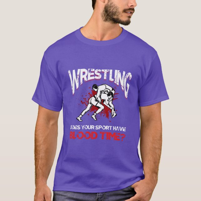 Professional Wrestling Athlete Wrestler Sport vint T Shirt (Framsida)
