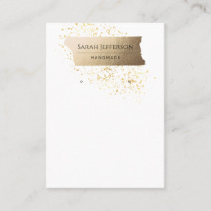 ProfessionalFaux Guld-minimalistiskt avläsningsk Visitkort