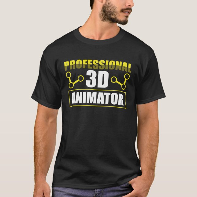 Professionell 3D-animering T Shirt (Framsida)
