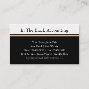 Professionell Accountant CPA Visitkort