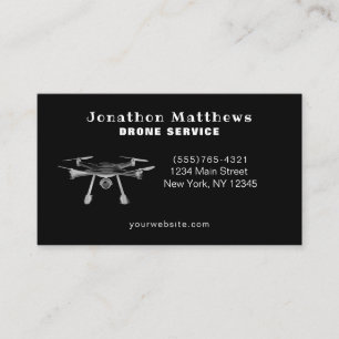 Professionell Aerial Drone Photography Service Visitkort
