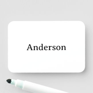 Professionell affär 3" X 2" rektangel whiteboard Namnbricka