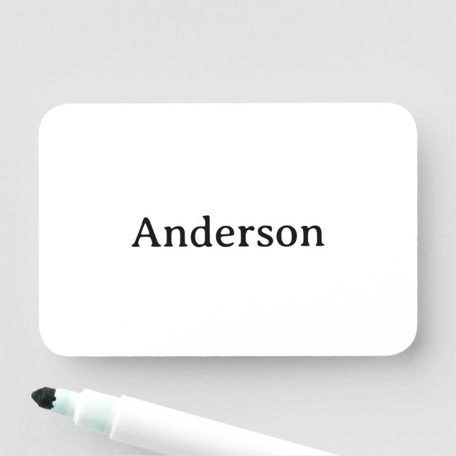 Professionell affär 3" X 2" rektangel whiteboard Namnbricka (På plats)