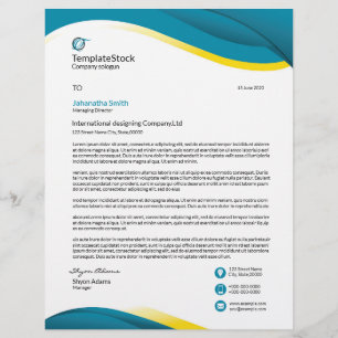 Professionell, affärsbrev brevhuvud